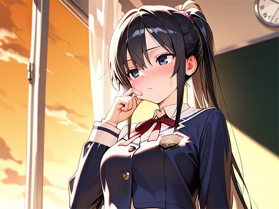 黒髪ポニーテールの彼女が誘うとき メイン画像