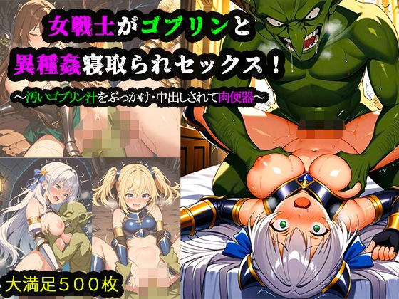 女戦士がゴブリンと異種姦寝取られセックス！汚いゴブリン汁をぶっかけ・中出しされて肉便器 メイン画像