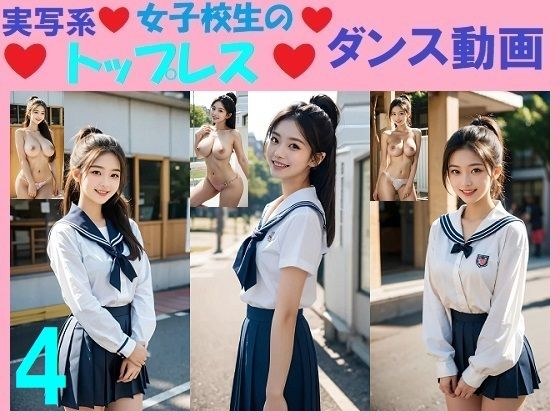 実写系女子校生のトップレスダンス動画4 メイン画像