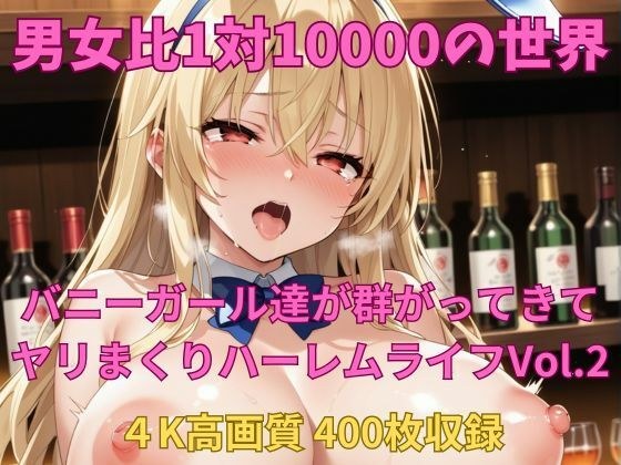 男女比1対10000の世界 バニーガール達とセックスし放題でちんぽが乾く暇もないヤリ放題ハーレムライフ！！Vol.2 メイン画像