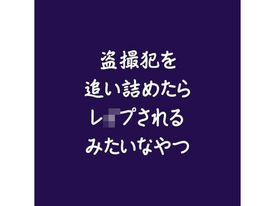 盗撮犯を追い詰めたらレ●プされるみたいなやつ メイン画像