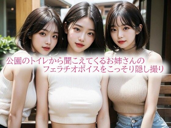 公園のトイレから聞こえてくるお姉さんのフェラチオボイスをこっそり隠し撮り メイン画像