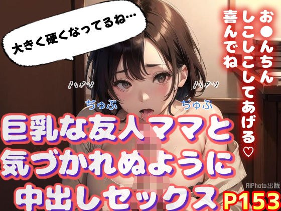 巨乳な友人ママと気づかれぬように中出しセックス メイン画像
