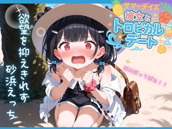 大好きな彼女とビーチバカンス 欲望を抑えきれず砂浜えっち メイン画像