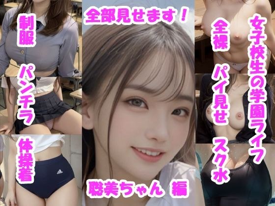 【実写系・AI生成】女子校生の学園ライフ、全部見せます！聡美ちゃん編 メイン画像