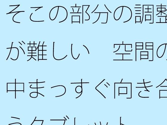 そこの部分の調整が難しい  空間の中まっすぐ向き合うタブレット メイン画像