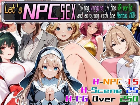 Let’s NPC SEX Taking virgins in the VR world and enjoying with the Hentai MOD！ メイン画像