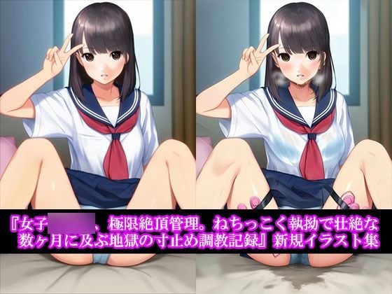 『女子〇〇〇、極限絶頂管理。ねちっこく執拗で壮絶な数ヶ月に及ぶ地獄の寸止め調教記録』新規イラスト集 メイン画像