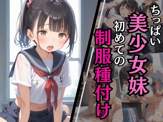 ちっぱい美少女妹 初めての制服種付け メイン画像