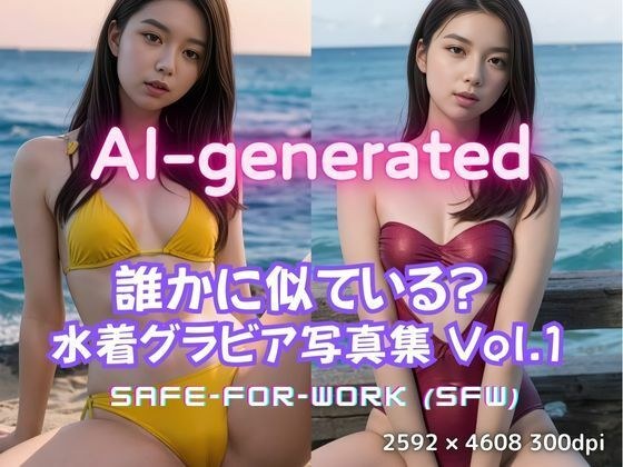 【AI実写】誰かに似ている？ 【実写風AI水着グラビア】Vol.1 メイン画像