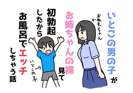 いとこの男の子がお姉ちゃんの裸見て初勃起したからお風呂でエッチしちゃう話 メイン画像