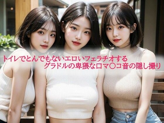 トイレでとんでもないエロいフェラチオするグラドルの卑猥な口マ〇コ音の隠し撮り メイン画像