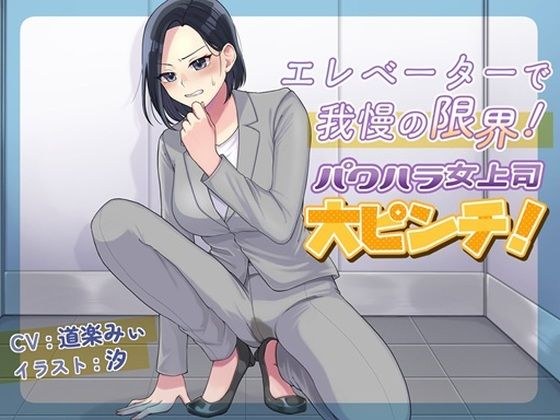 エレベーターで我慢の限界！パワハラ女上司大ピンチ！ メイン画像