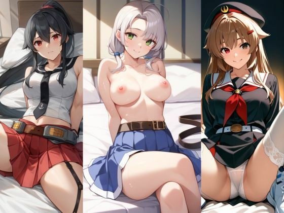 【艦〇れ】矢矧、衣笠、村雨のラブホえっちエロCG集 メイン画像