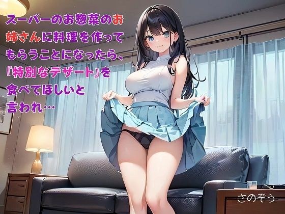 【お気軽小説】スーパーのお惣菜のお姉さんに料理を作ってもらうことになったら、『特別なデザート』を食べてほしいと言われ… メイン画像