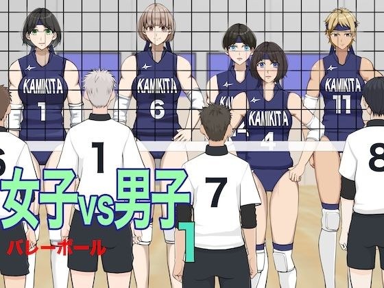 女子vs男子1バレーボール メイン画像