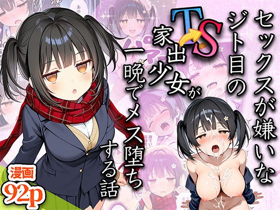 セックスが嫌いなジト目TS家出少女が一晩でメス堕ちする話 メイン画像