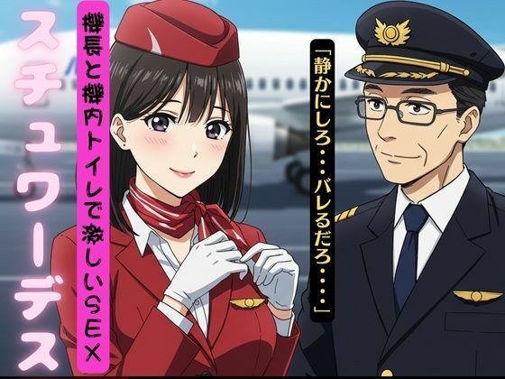 スチュワーデスを機内トイレに押し込んでセックスした、機長とスチュワーデスは滞在先で秘密の不倫関係 メイン画像