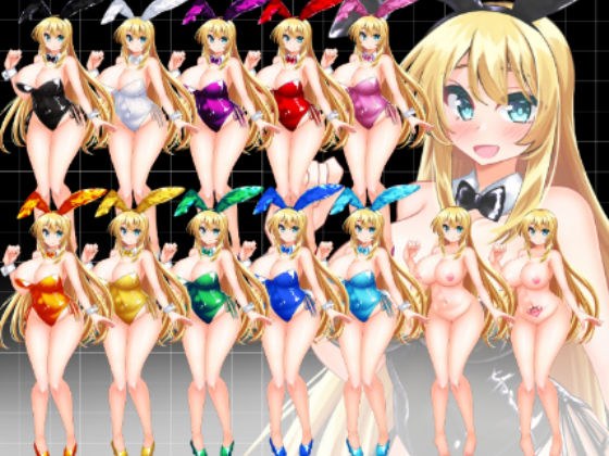 【立ち絵素材】カラーバニーガール メイン画像