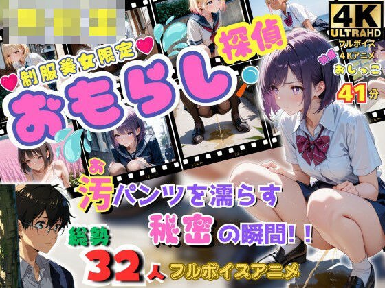 【無修正フルボイス4Kアニメ】制服美少女限定『おもらし探偵』汚（お）パンツを濡らす秘密の瞬間 『質問』目の前で美少女突然おもらしをしたらあなたはどうする？ メイン画像