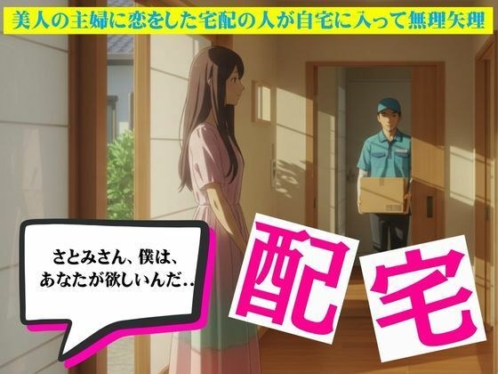 主婦に恋した宅配員は無理矢理家に入ってSEXしてしまう物語 メイン画像