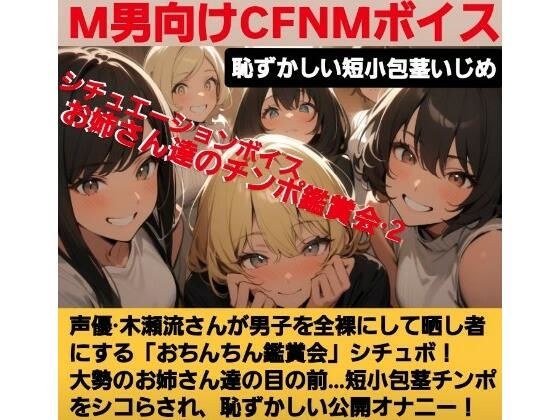 声優 木瀬流のシチュエーションボイス  お姉さん達のチンポ鑑賞会  恥ずかしい短小包茎いじめ  M男向けCFNMボイス   せいゆうきせながれ メイン画像
