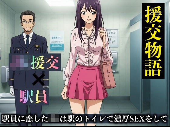 援交物語〜駅員に恋したJKは駅のトイレで濃厚SEX！変態JKはバイブを入れたまま外に メイン画像