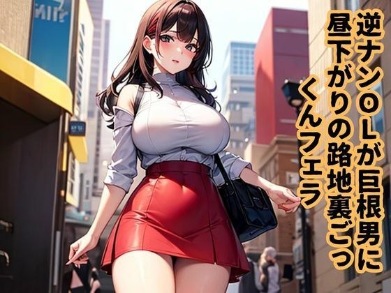 逆ナンOLが巨根男に昼下がりの路地裏ごっくんフェラ メイン画像
