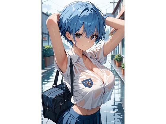 青髪ちゃんとえっちなえちえち メイン画像