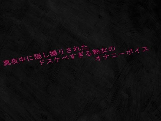真夜中に隠し撮りされたドスケベすぎる熟女のオナニーボイス メイン画像