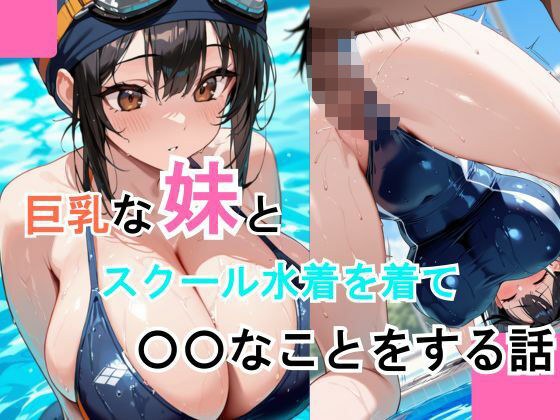 巨乳な妹とスクール水着を着て〇〇なことをする話 メイン画像