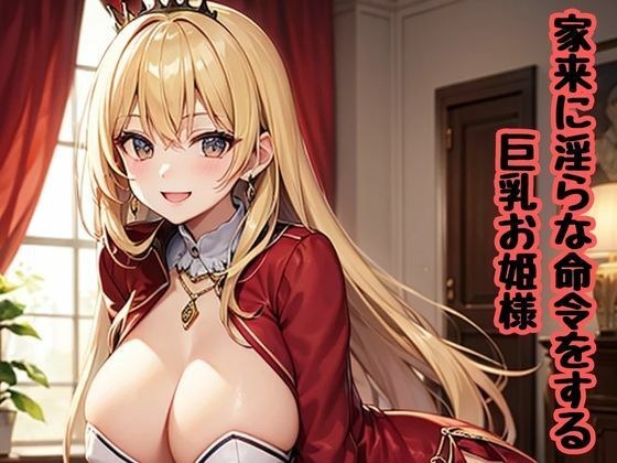 家来に淫らな命令をする巨乳お姫様 メイン画像