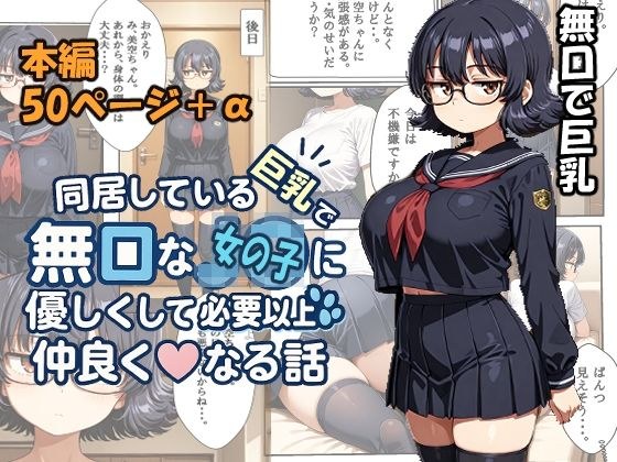 同居している巨乳で無口な少女に優しくして必要以上に仲良く（はーと）なる話 メイン画像