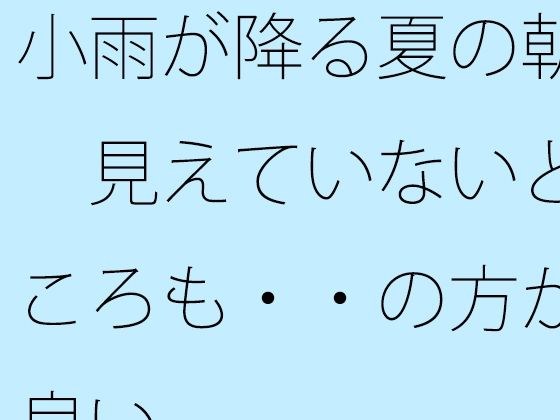 小雨が降る夏の朝  見えていないところも・・の方が良い メイン画像