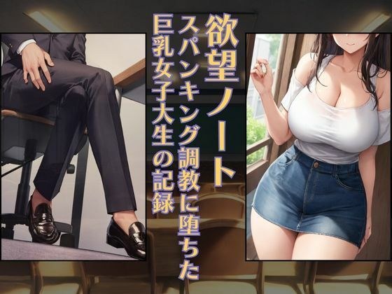 欲望ノート:スパンキング調教に堕ちた巨乳女子大生の記録［スマホ向け］ メイン画像