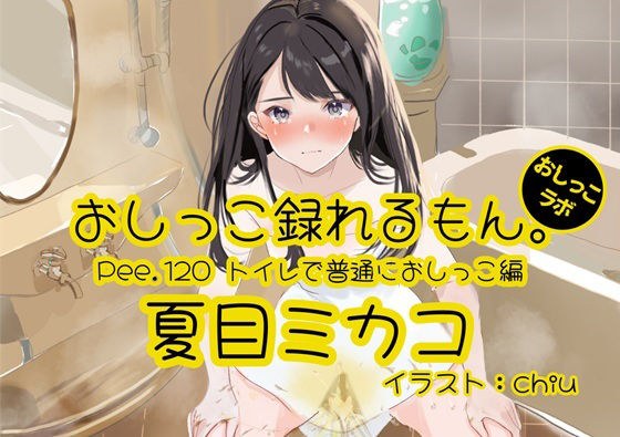【おしっこ実演】Pee.120夏目ミカコのおしっこ録れるもん。〜トイレで普通におしっこ編〜 メイン画像