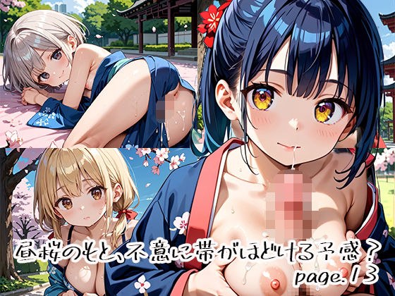 昼桜のもと、不意に帯がほどける予感？page.13 メイン画像