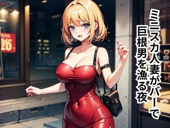 ミニスカ人妻がバーで巨根男を漁る夜 メイン画像