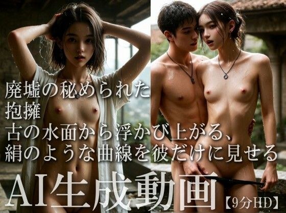 【9分HD】廃墟の秘められた抱擁――古の水面から浮かび上がる、絹のような曲線を彼だけに見せる メイン画像