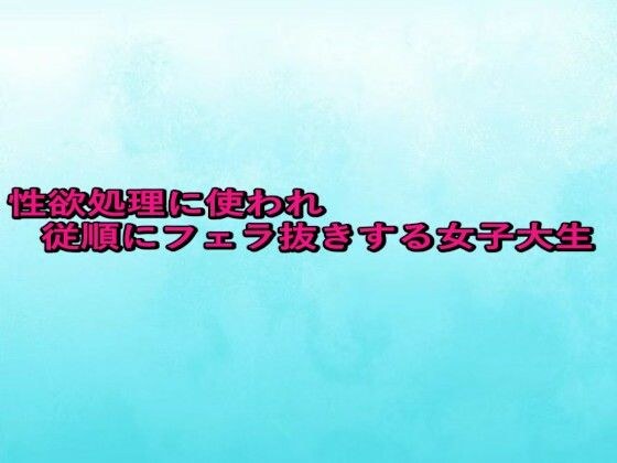 性欲処理に使われ従順にフェラ抜きする女子大生 メイン画像