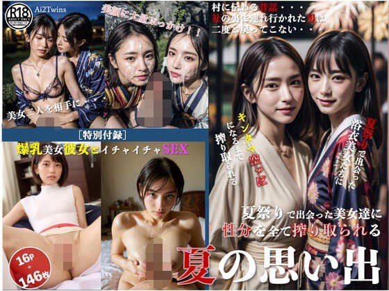 ［ストーリー＋大量画像！］夏祭りで出会った美女達に性分を全て搾り取られる夏の思い出 メイン画像