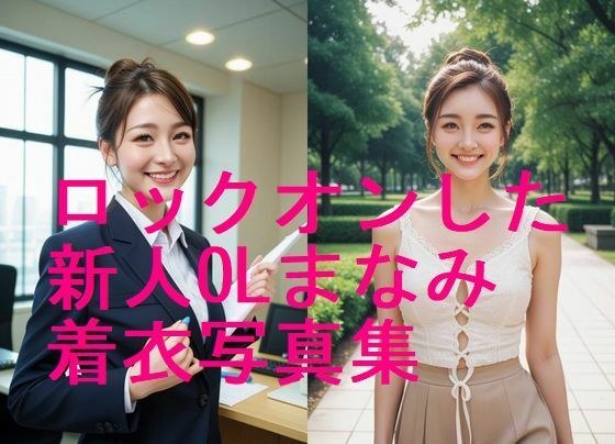 ロックオンした新人OLまなみ  妊娠前着衣写真集【全58枚】 メイン画像
