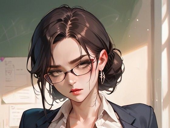 緊縛イラスト集3（眼鏡の女教師編） メイン画像