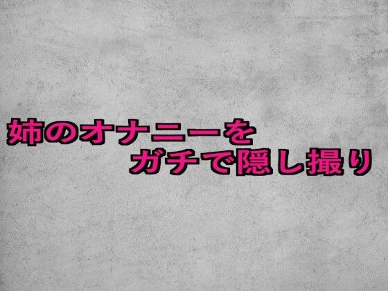 姉のオナニーをガチで隠し撮り メイン画像