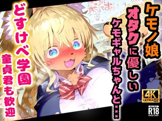 ケモノ学園！金髪ケモギャルとガチ交尾・オタクに優しいミャーちゃんは年中エッチな発情期！【CG集243枚】 メイン画像
