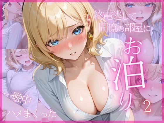 終電逃して同僚の部屋にお泊り2 一晩中ハメまくった メイン画像