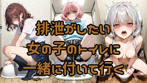 排泄がしたい女の子のトイレに一緒に付いて行く メイン画像