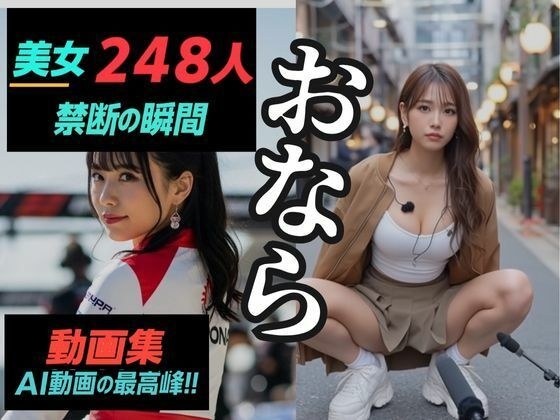 美女248人×禁断の瞬間〜おなら動画集〜 メイン画像