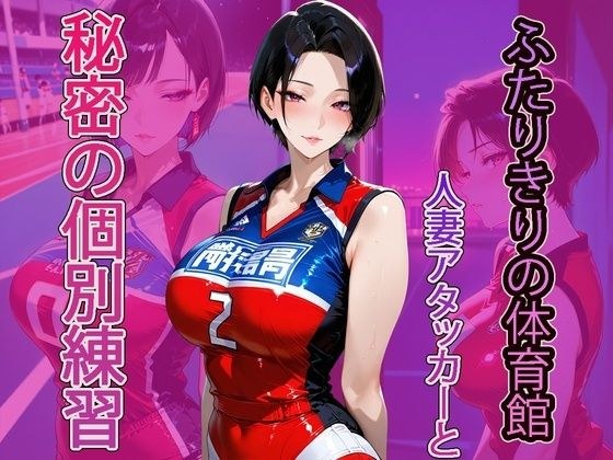 两人体育馆，与已婚女性袭击者秘密单独练习 メイン画像