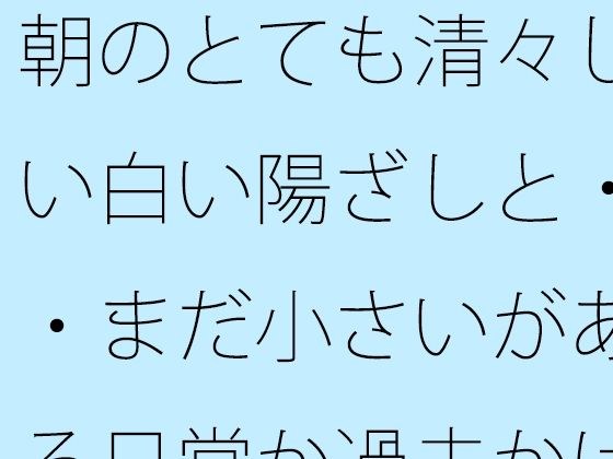 朝のとても清々しい白い陽ざしと・・まだ小さいがある日常か過去かはっきり分からない邪念の残り香 メイン画像